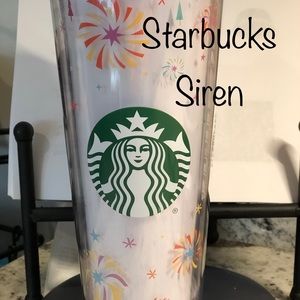 WDW / Starbucks Tumbler with All 4 Parks Represented with Siren for the 1st time